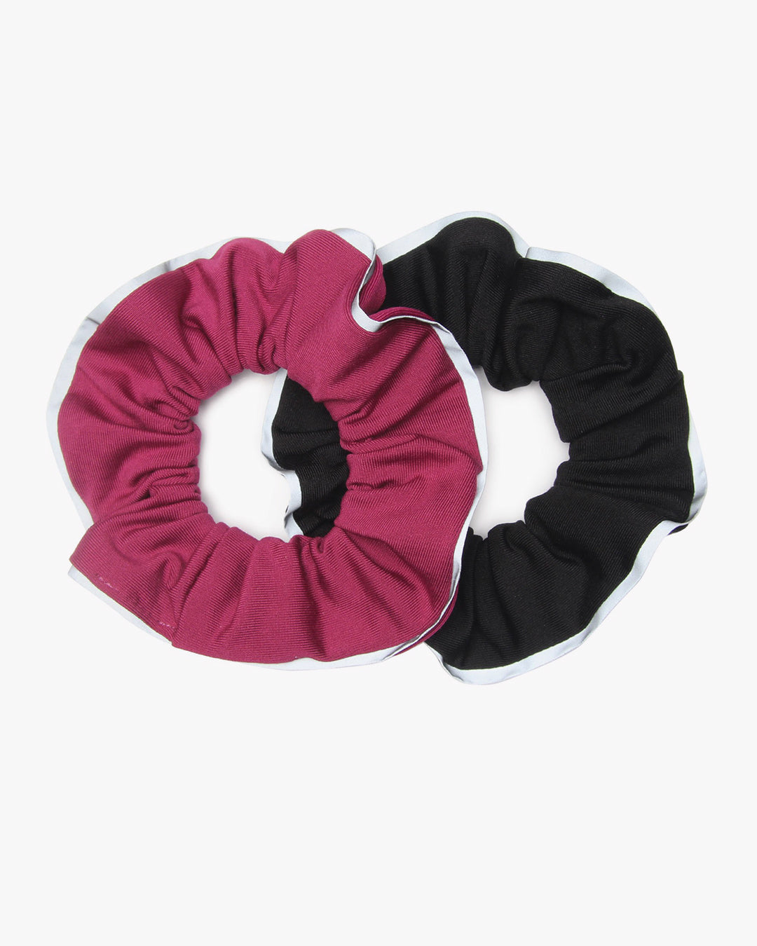 Solid Reflective Athletic Scrunchies