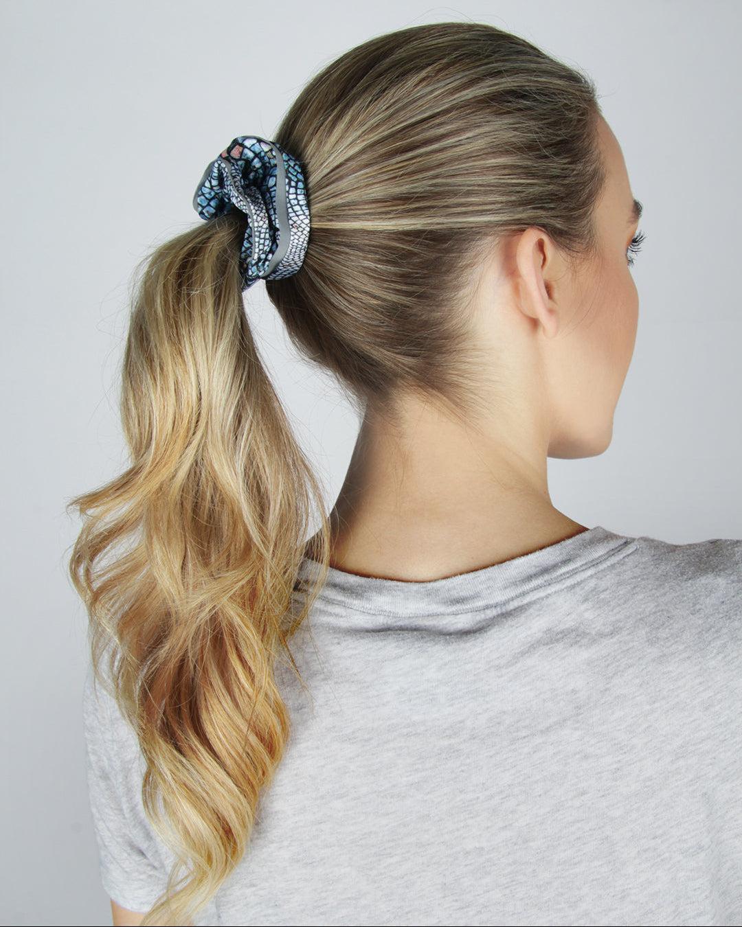 Printed Reflective Athletic Scrunchies